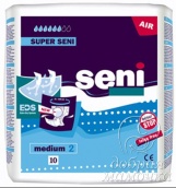 Подгузники для взрослых "SUPER SENI" Medium  10 шт.